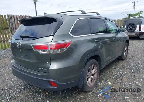 2015 Toyota Highlander Xle V6 from USA, damaged, VIN 5TDJKRFH6FS142133